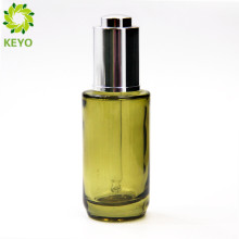 15 ml 30 ml frasco de conta-gotas de vidro de cor verde rico frasco conta-gotas de vidro com rótulo para óleo essencial